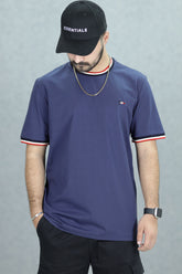 Farm Global-Stripe Imported Round Neck T-Shirt